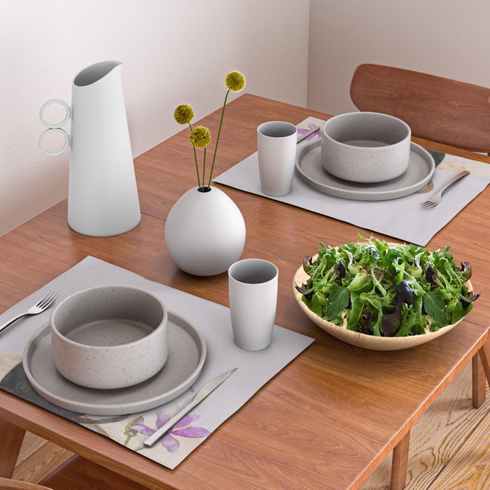 Bird in tea cup Placemat Gallery Image 2