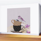 Bird in tea cup Wall Mural Gallery Image 2