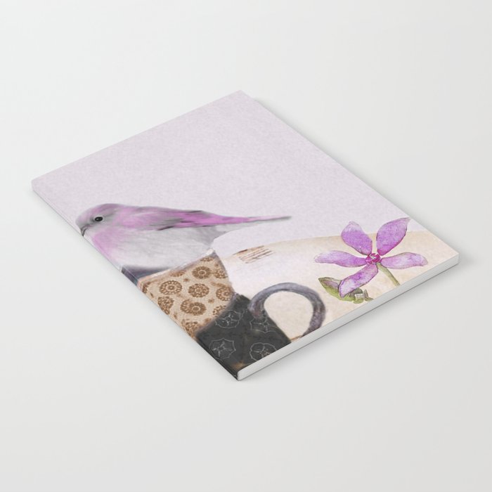 Bird in tea cup Notebook Gallery Image 1