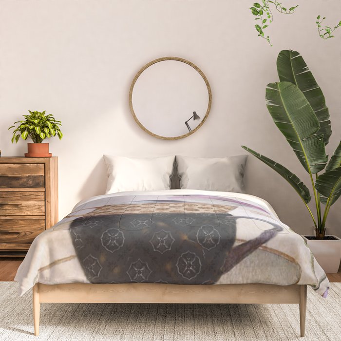 Bird in tea cup Comforter Gallery Image 3