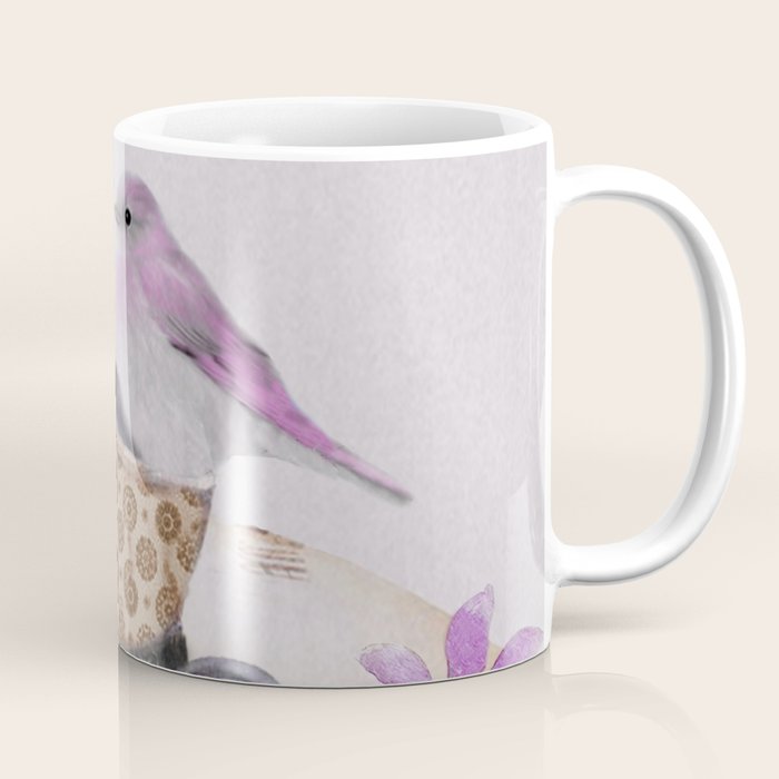 Bird in tea cup Coffee Mug Gallery Image 1