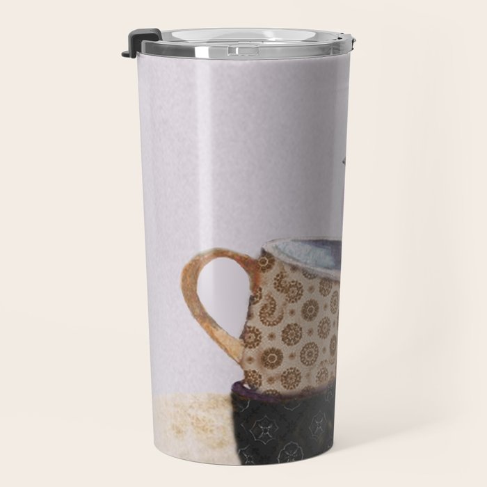 Bird in tea cup Travel Mug Gallery Image 3