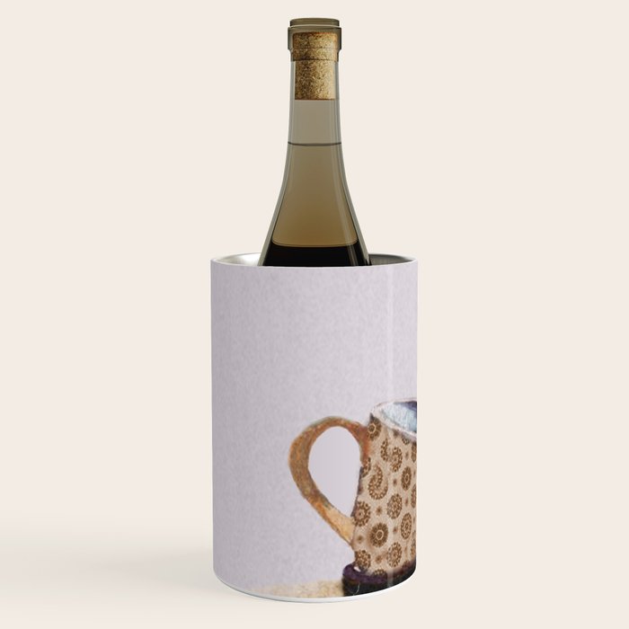 Bird in tea cup Wine Chiller Gallery Image 2