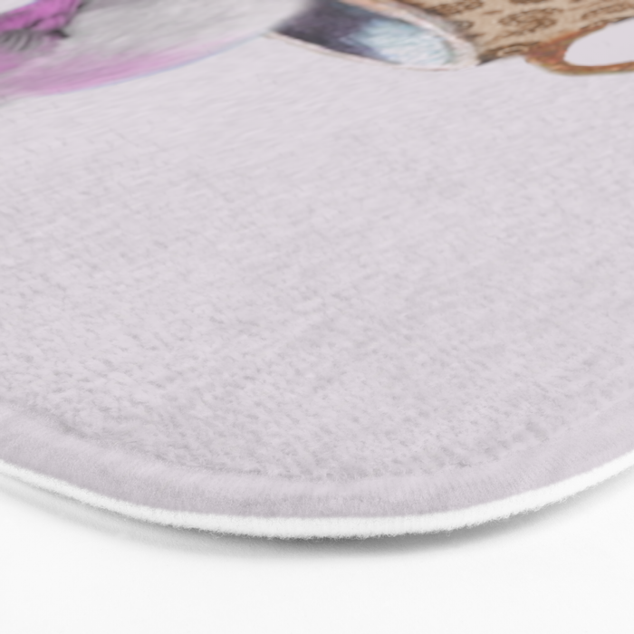 Bird in tea cup Bath Mat Gallery Image 3