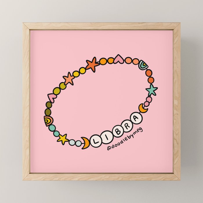Libra Friendship Bracelet Mini Art Print Gallery Image 1