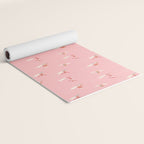 Waikiki beach in pink Yoga Mat Gallery Image 2