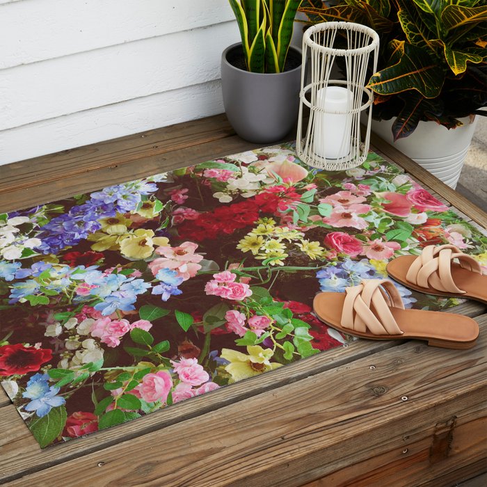 Floral Explosion Outdoor Rug Gallery Image 2