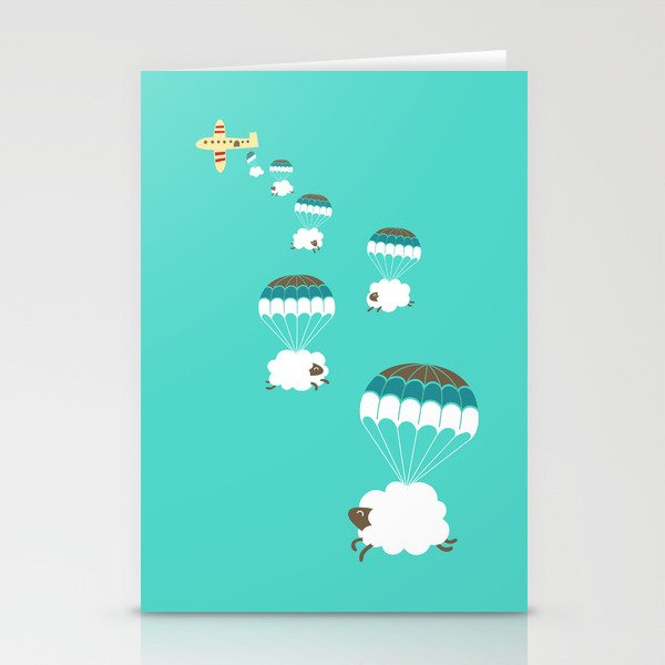 Sheepy clouds Stationery Card Gallery Image 2