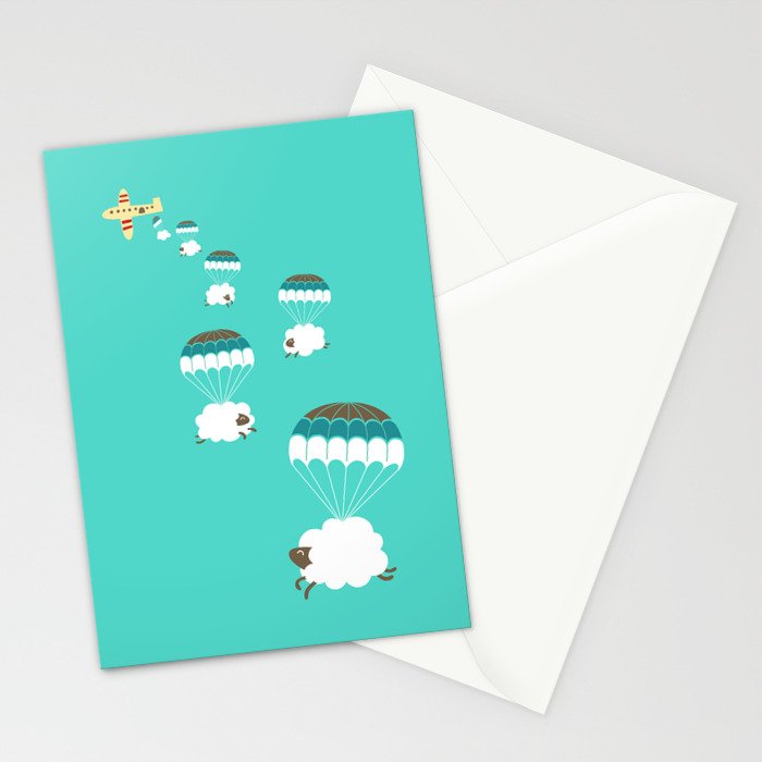 Sheepy clouds Stationery Card Gallery Image 2