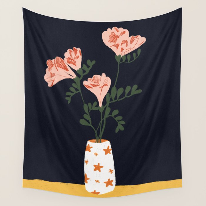 Freesia Wall Tapestry Gallery Image 4