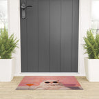 British ShortHair Cat in Tub, Colorful Whimsical Art Welcome Mat Gallery Image 3