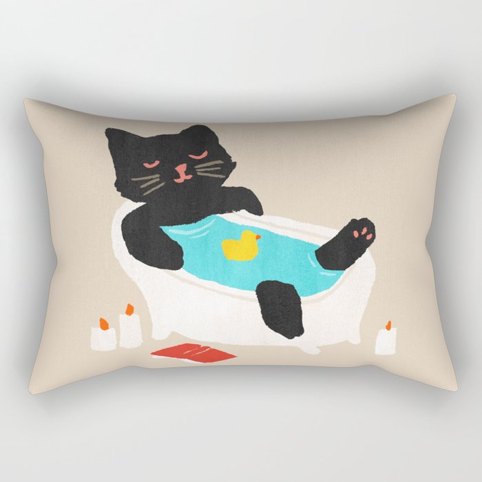Meow time Rectangular Pillow Gallery Image 1