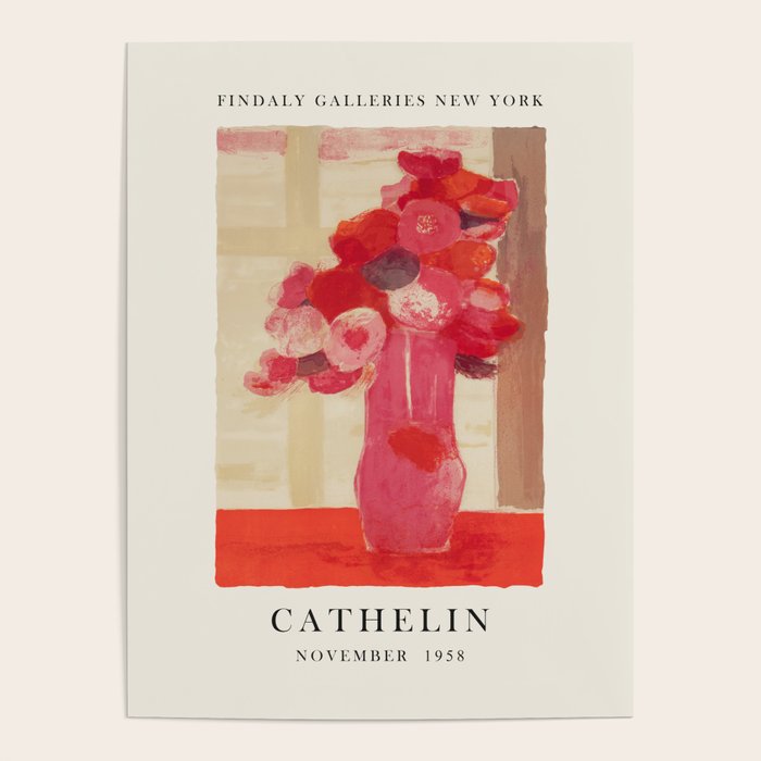 Bernard Cathelin Vintage Exhibition Poster, 1958 Poster Gallery Image 1