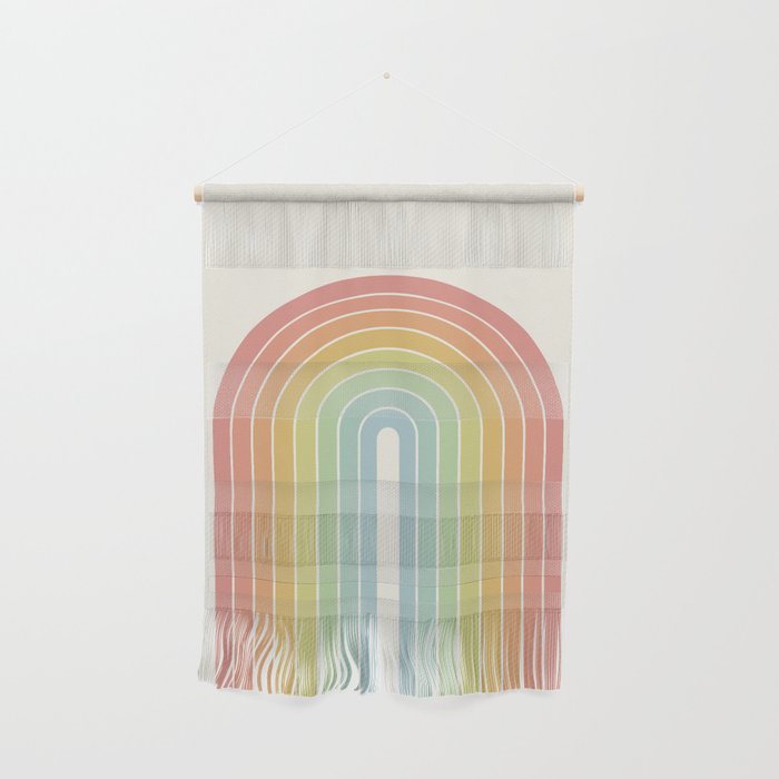 Gradient Arch V Mid Century Modern Rainbow Wall Hanging Gallery Image 1
