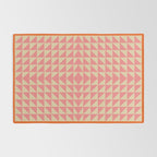 Bold Triangle Pattern in Pink and Orange Rug Gallery Image 2