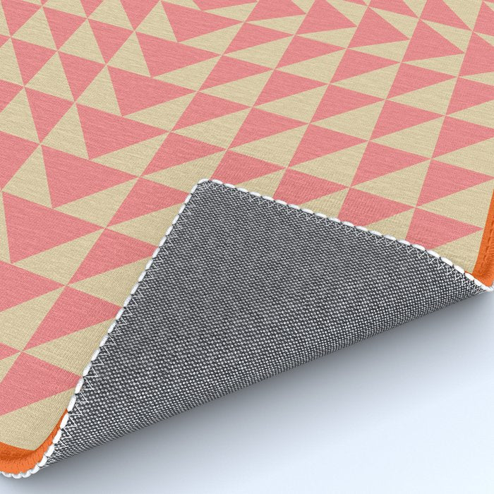 Bold Triangle Pattern in Pink and Orange Rug Gallery Image 4
