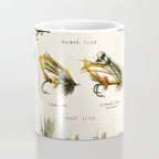 Illustrated Freshwater Fish Angling baits and fishing flies chart Coffee Mug Gallery Image 4
