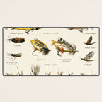 Illustrated Freshwater Fish Angling baits and fishing flies chart Desk Mat Gallery Image 3