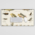 Illustrated Freshwater Fish Angling baits and fishing flies chart Desk Mat Gallery Image 1