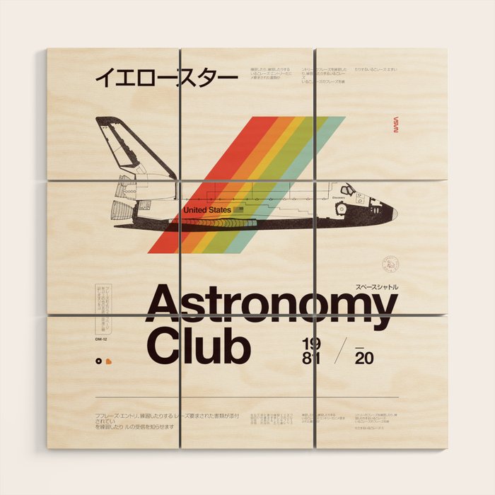 Astronomy Club Wood Wall Art Gallery Image 1