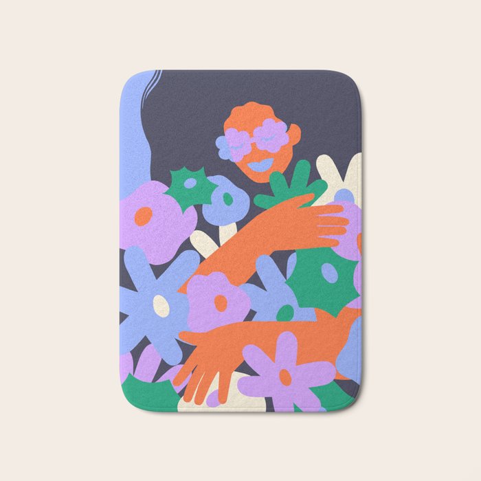 Power Flower Bath Mat