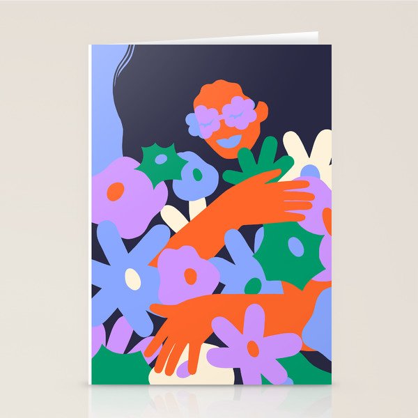 Power Flower Stationery Card Gallery Image 1