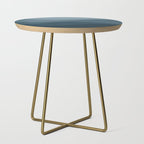 Abstract Color Waves - Blue Tones Side Table Gallery Image 1