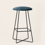 Abstract Color Waves - Blue Tones Stool Gallery Image 1