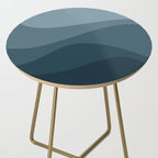 Abstract Color Waves - Blue Tones Side Table Gallery Image 2