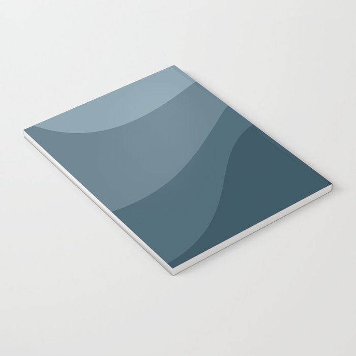 Abstract Color Waves - Blue Tones Notebook Gallery Image 3