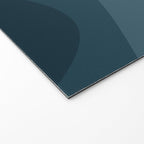 Abstract Color Waves - Blue Tones Welcome Mat Gallery Image 2