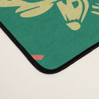Green christmas reindeer animal pattern Desk Mat Gallery Image 4