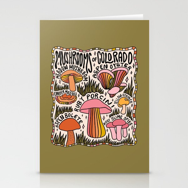 Mushrooms of Colorado Stationery Card Gallery Image 2