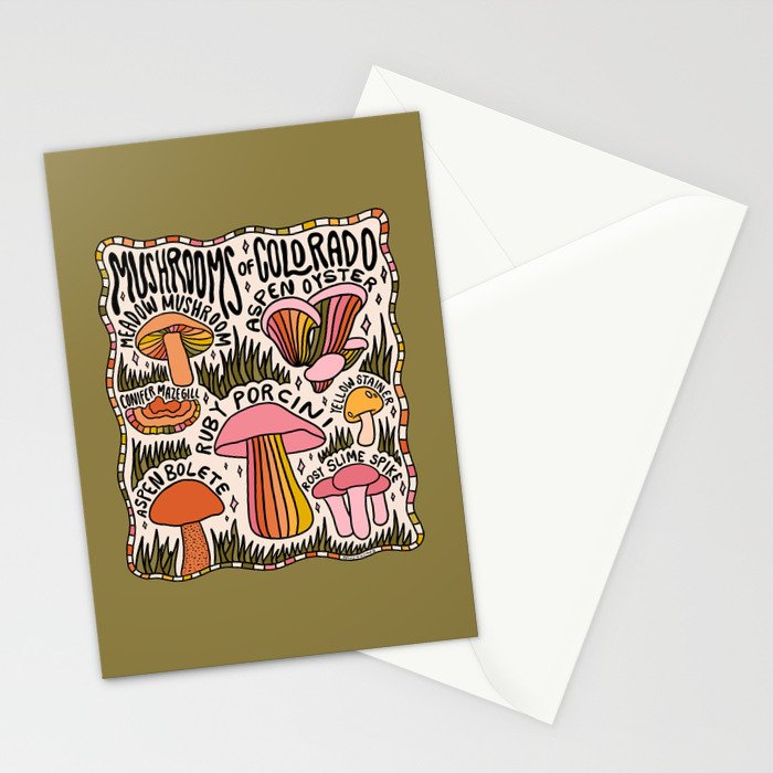 Mushrooms of Colorado Stationery Card Gallery Image 2