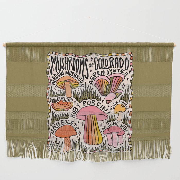Mushrooms of Colorado Wall Hanging Gallery Image 1