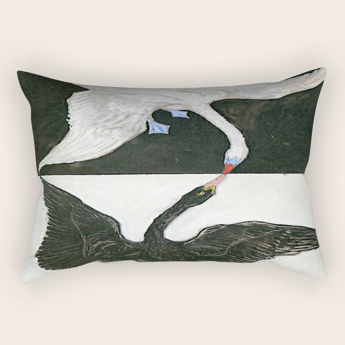 Hilma af Klint The Swan Rectangular Pillow Gallery Image 1