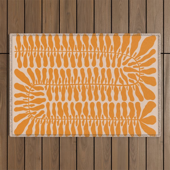 One Hundred-Leaved Plant #10 Outdoor Rug Gallery Image 1