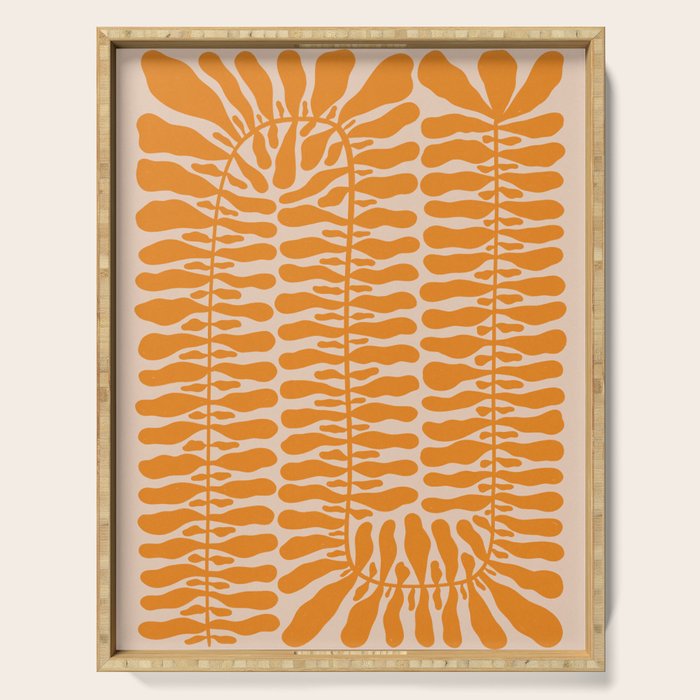 One Hundred-Leaved Plant #10 Serving Tray Gallery Image 1
