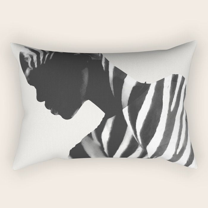 Zebra Rectangular Pillow Gallery Image 1