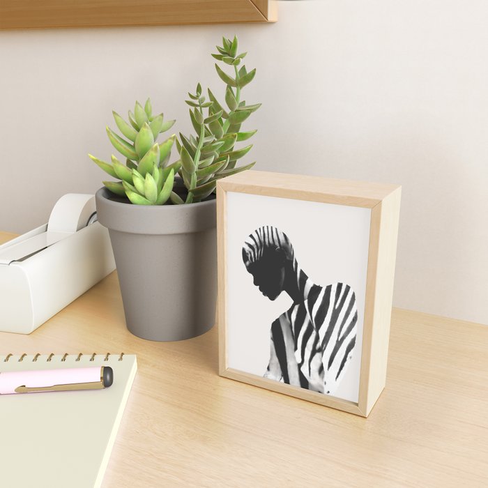 Zebra Mini Art Print Gallery Image 2