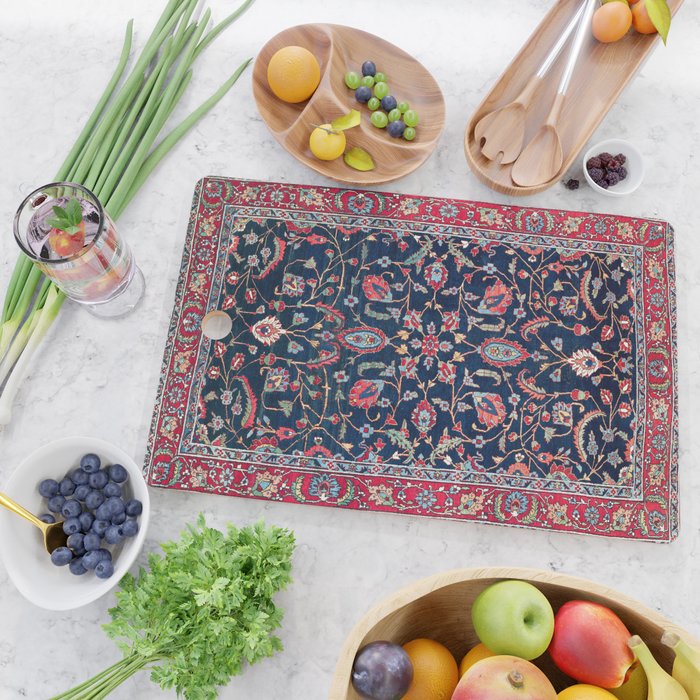Heriz Azerbaijan North West Persian Rug Print Cutting Board Gallery Image 2
