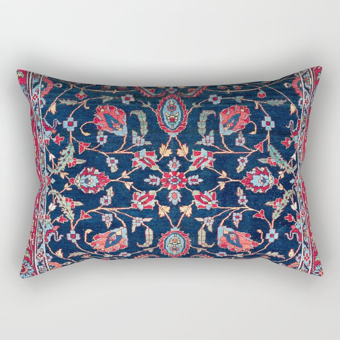 Heriz Azerbaijan North West Persian Rug Print Rectangular Pillow Gallery Image 2