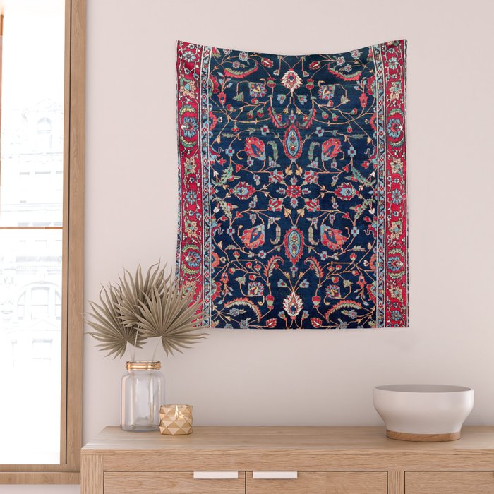 Heriz Azerbaijan North West Persian Rug Print Wall Tapestry Gallery Image 2