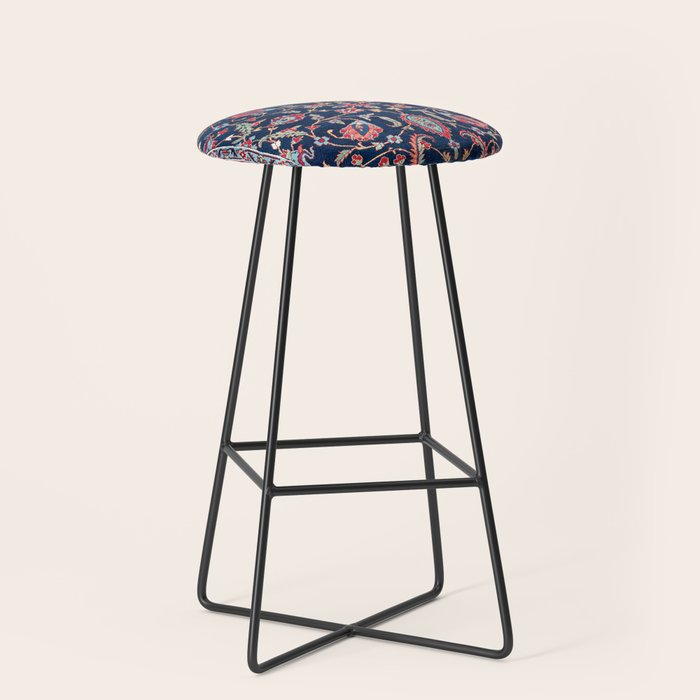 Heriz Azerbaijan North West Persian Rug Print Stool Gallery Image 1