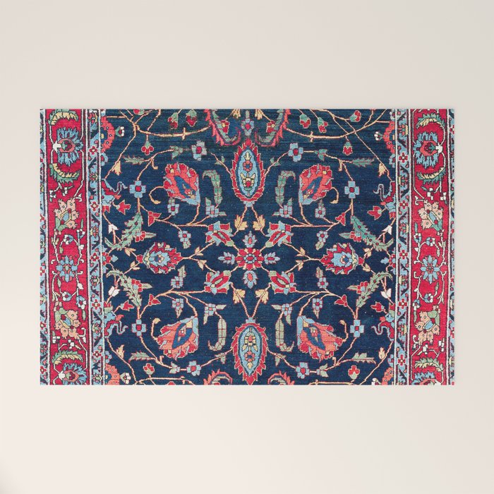 Heriz Azerbaijan North West Persian Rug Print Welcome Mat Gallery Image 1
