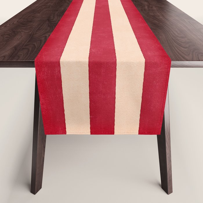 STRIPES 001 L - Tomato Table Runner Gallery Image 1