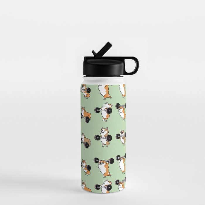 Olympic Lifting Corgi Water Bottle Gallery Image 1