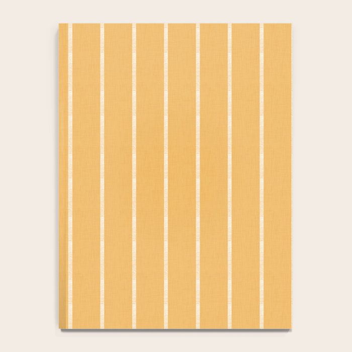 Modern Boho Serenity Stripes Butter Yellow Notebook Gallery Image 4
