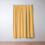 Modern Boho Serenity Stripes Butter Yellow Window Curtain Gallery Image 3