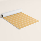 Modern Boho Serenity Stripes Butter Yellow Yoga Mat Gallery Image 2